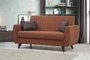 Atelier Del Sofa Alkon Sofá Cama de 2 Plazas Rojo Teja
